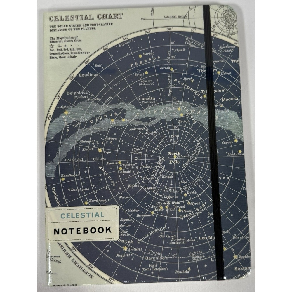 Cavallini Papers Celestial Notebook 6x8 Blue Vintage Star Chart Journal